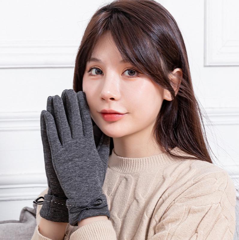 Five Fingers Gloves Women's Fall Winter Non-Fleece Touch Screen Windproof Cycling And Driving Cold-Proof Bow Warmth Velvet
Five Fingers Gloves Women's Fall Winter Non-Fleece Touch Screen Windproof Cycling And Driving Cold-Proof Bow Warmth Velvet