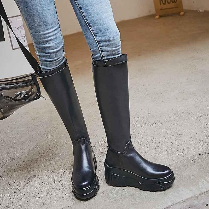 high heels knight boots new winter women shoes thick bottom knee-high boots round toe riding zapatos mujer1, Black
high heels knight boots new winter women shoes thick bottom knee-high boots round toe riding zapatos mujer1, Black