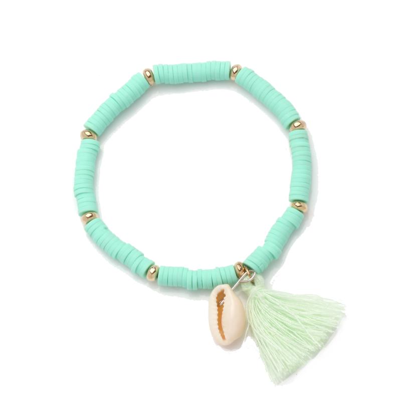 Colorful Resin Polymer Clay Discs Beads Rainbow Heishi Tassel White Cowrie Seashells Pendant Stretch Bracelet Women Men Gifts
Colorful Resin Polymer Clay Discs Beads Rainbow Heishi Tassel White Cowrie Seashells Pendant Stretch Bracelet Women Men Gifts