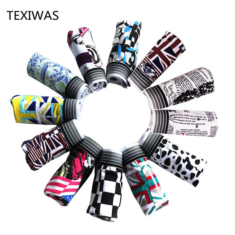 TEXIWAS 10Pcs/lot Fashion Silk Underwear Men Cartoon Print Man Boxers Homme Comfortable Underpants Soft Breathable Male Panties, Multi
TEXIWAS 10Pcs/lot Fashion Silk Underwear Men Cartoon Print Man Boxers Homme Comfortable Underpants Soft Breathable Male Panties, Multi