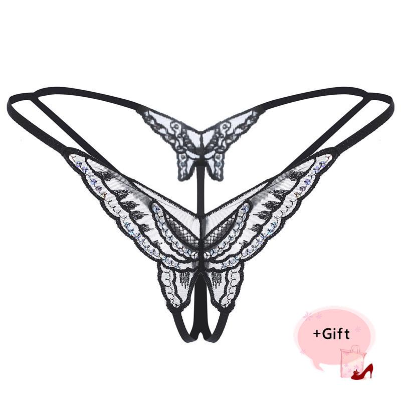 Women Sexy panties Butterfly sequin embroidery Erotic Panties Lace Thong Underwear temptation T-pant G-String Lover Gift, Black
Women Sexy panties Butterfly sequin embroidery Erotic Panties Lace Thong Underwear temptation T-pant G-String Lover Gift, Black
