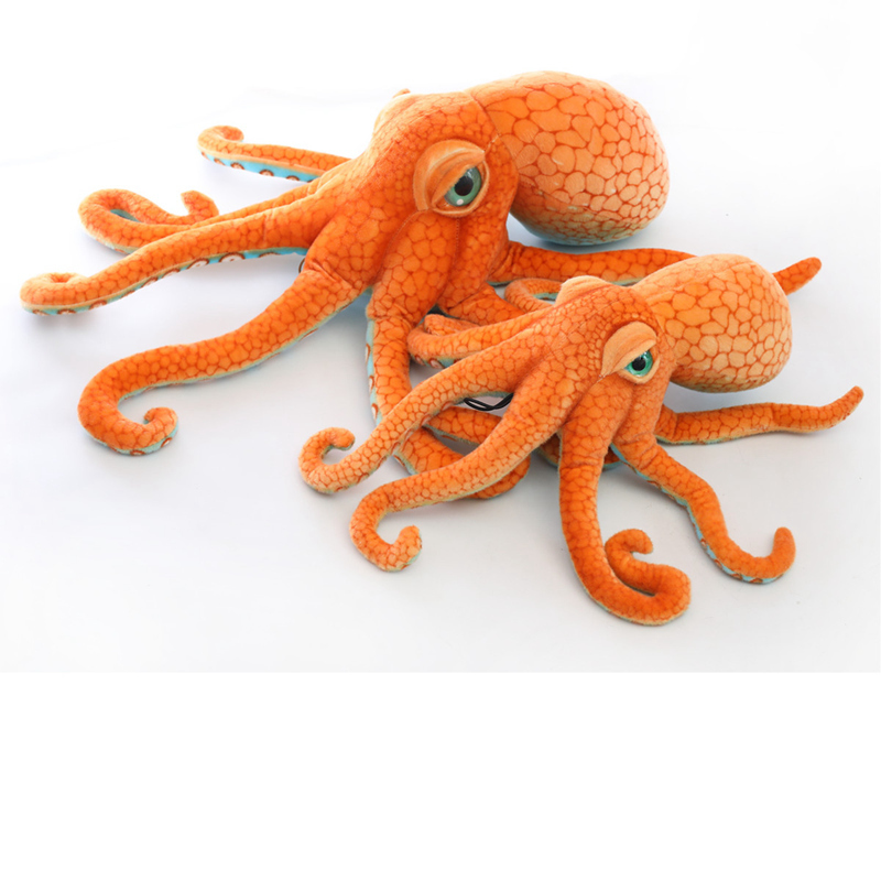 1Pc 55/80cm Real Life Big Octopus Doll Octopus Plush Toy Pillow Sea Bottom Animal Doll Creative Realistic Spoof Gift LJ201126