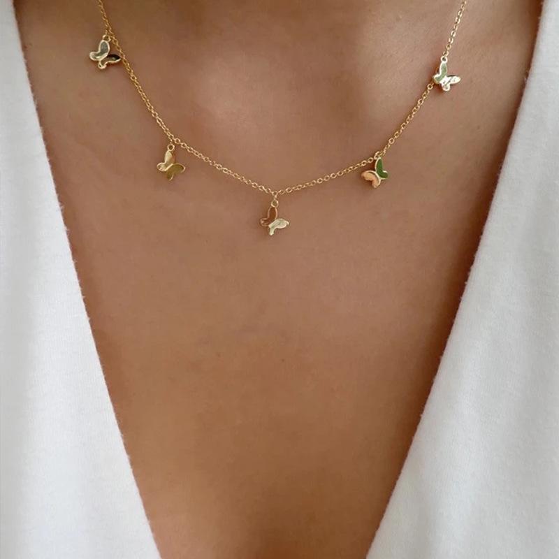 1 Pcs Women Butterfly Necklaces Delicate Tassel Chain Pendant Gold Animal Clavicle Necklace Fashion Cute Girl Party Gift
1 Pcs Women Butterfly Necklaces Delicate Tassel Chain Pendant Gold Animal Clavicle Necklace Fashion Cute Girl Party Gift