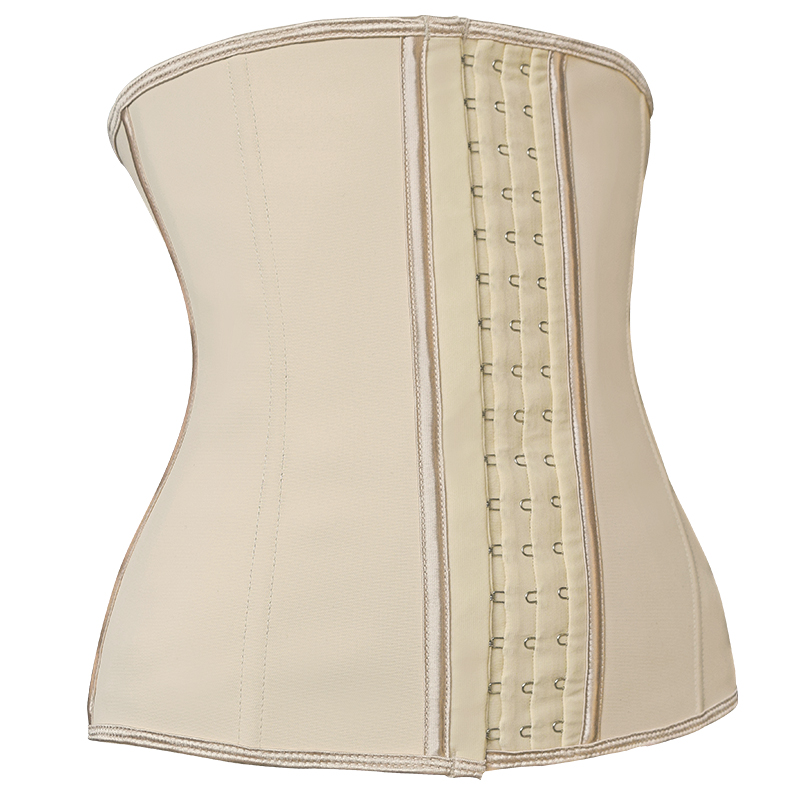 2 Layers 9 Steel Boned latex waist trainer Waist Training Corsets Latex Waist Cincher Slimming 9079