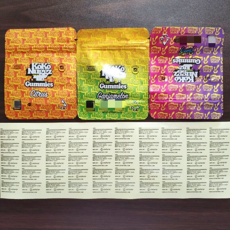 KOKO NUGGZ RUNTZ Baggies Edibles Mylar Bag 500MG 0.5G Empty Package Retail Storage Smell Proof Zipper Pouch
KOKO NUGGZ RUNTZ Baggies Edibles Mylar Bag 500MG 0.5G Empty Package Retail Storage Smell Proof Zipper Pouch
