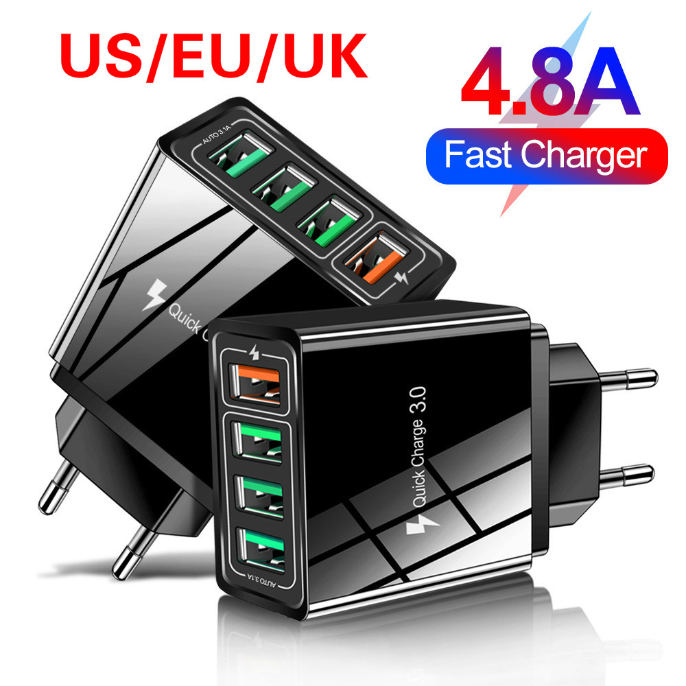 2020 China Factory Wholesale QC3.0 Charge 4 usb Port Quick Charging cellphone Wall Chargers for iphone Samsung S9 S10 mobile phone
2020 China Factory Wholesale QC3.0 Charge 4 usb Port Quick Charging cellphone Wall Chargers for iphone Samsung S9 S10 mobile phone