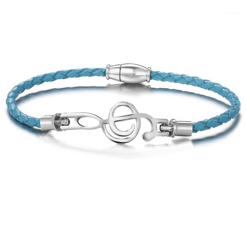2020 Charm Jewelry Stainless Steel Weave Music Symbol Leather Bracelet Vintage Titanium Steel Cuff Magnet Bracelets for Women1
2020 Charm Jewelry Stainless Steel Weave Music Symbol Leather Bracelet Vintage Titanium Steel Cuff Magnet Bracelets for Women1