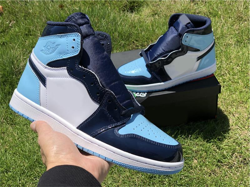 Hottest Authentic 1 High OG WMNS UNC Patent Outdoor Shoes For Women Obsidian Blue Chill White Patent Leather Sneakers With Original, White;red
Hottest Authentic 1 High OG WMNS UNC Patent Outdoor Shoes For Women Obsidian Blue Chill White Patent Leather Sneakers With Original, White;red