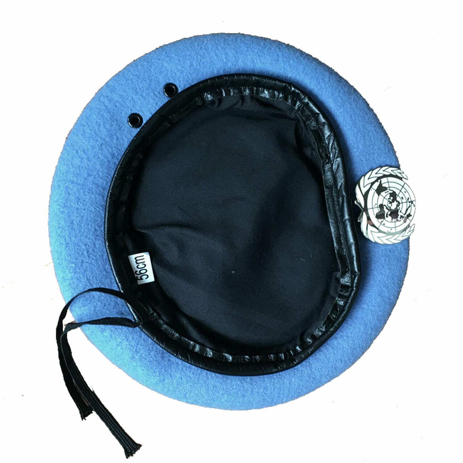 UN BLUE BERET United Nations Peacekeeping Force Cap Hat With UN Badge Size 59cm Military Store Military Store 201106