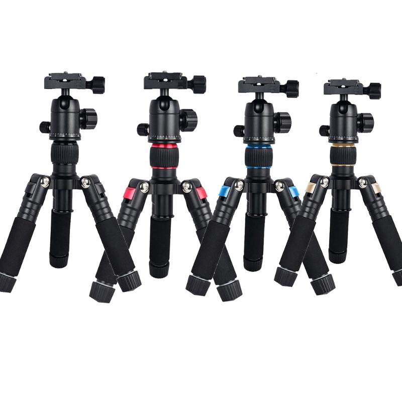 Portable Aluminum Mini Tripod Compact Desktop Table Tripod with Ballhead for Canon Nikon Sony A7 A6500 A7RII /GH5 DSLR Camera
Portable Aluminum Mini Tripod Compact Desktop Table Tripod with Ballhead for Canon Nikon Sony A7 A6500 A7RII /GH5 DSLR Camera