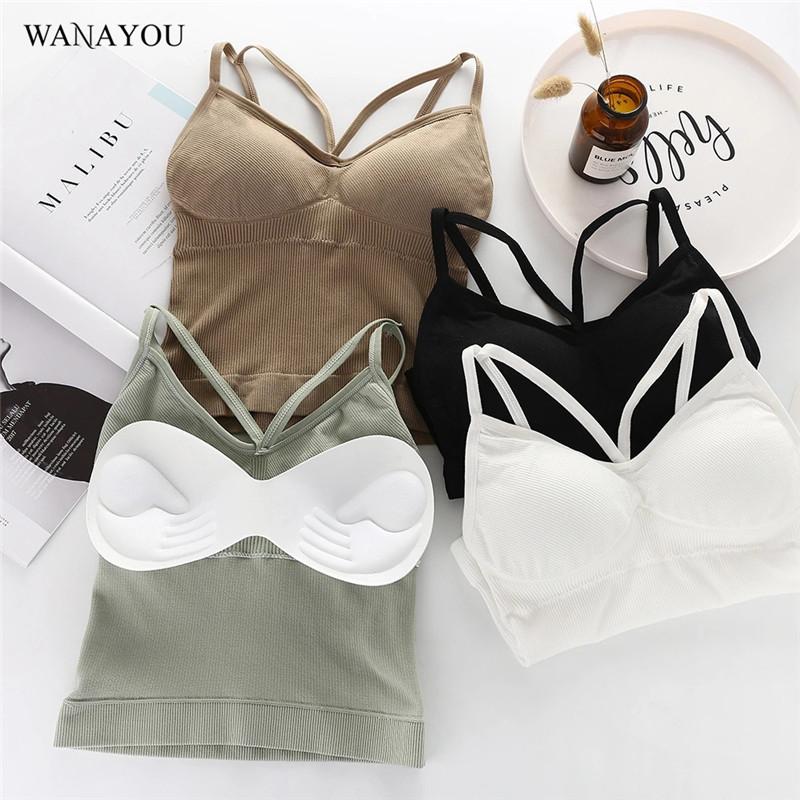 WANAYOU Women Sports Bras Top,Adjustable Shoulder Strap Padded Sports Tops,Gym Workout Vest Fitness Running Yoga Tank Tops, Khaki
WANAYOU Women Sports Bras Top,Adjustable Shoulder Strap Padded Sports Tops,Gym Workout Vest Fitness Running Yoga Tank Tops, Khaki