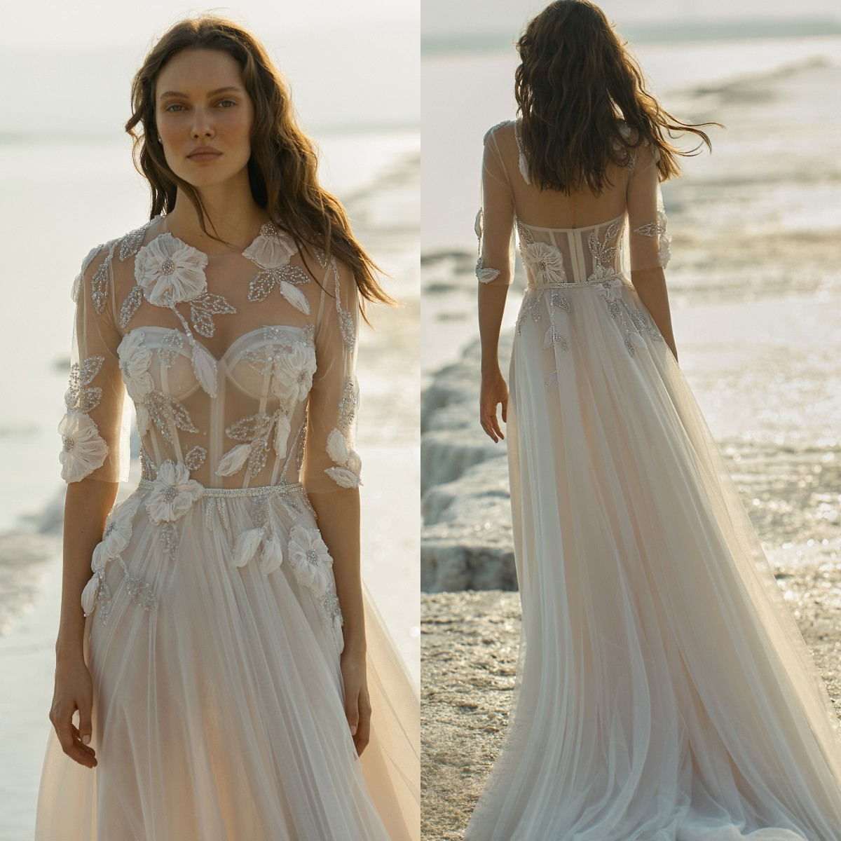 Eisen Stein A-Line Wedding Dresses Jewel Neck Appliques Beads Lace Bridal Gowns Custom Made Half Sleeve Sweep Train Wedding Dress, Black
Eisen Stein A-Line Wedding Dresses Jewel Neck Appliques Beads Lace Bridal Gowns Custom Made Half Sleeve Sweep Train Wedding Dress, Black