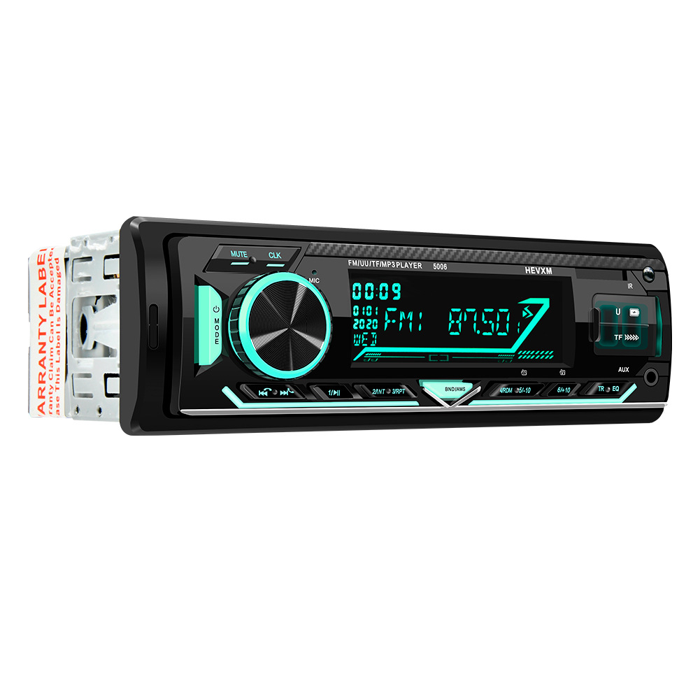 Universal 1 DIN 12V Bluetooth Handfree Car MP3 Player with Display Stereo FM Radio Support APP control/ Dual USB/MP3/AUX Audio Auto Center Control Mod