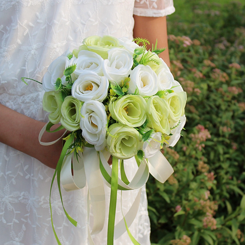 Green Wedding Flowers Bridal Bouquets Simulation Roses handmade Bridesmaid Bouquet Wedding Photo Decoration Accessories De Mariage
Green Wedding Flowers Bridal Bouquets Simulation Roses handmade Bridesmaid Bouquet Wedding Photo Decoration Accessories De Mariage