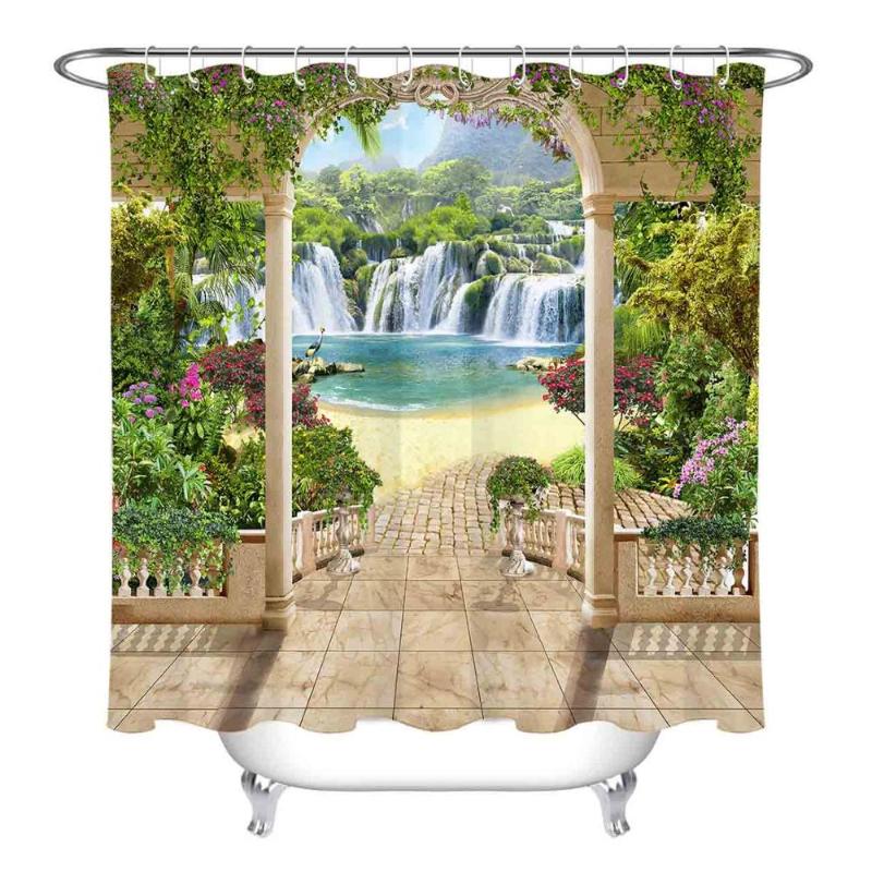 European Landscape And Architecture Shower Curtain Bathroom Screens Waterproof Eco-Friendly Polyester Fabric for Bathtub Decor
European Landscape And Architecture Shower Curtain Bathroom Screens Waterproof Eco-Friendly Polyester Fabric for Bathtub Decor