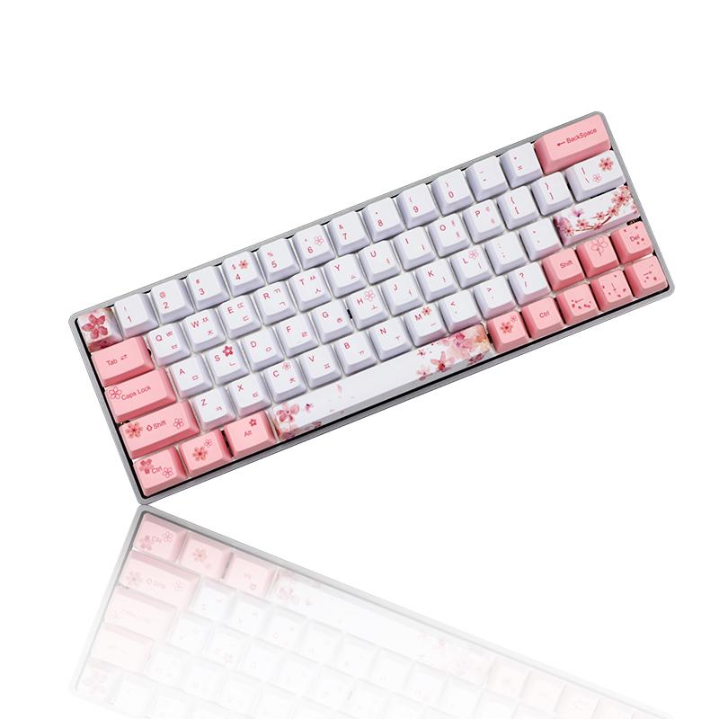 Dye Subbed Korean characters PBT Keycap 73 key oem Profile Sakura Keycap For dz60 RK61/ALT61/Annie GK61 GK64 dz60 DIY keyboard
Dye Subbed Korean characters PBT Keycap 73 key oem Profile Sakura Keycap For dz60 RK61/ALT61/Annie GK61 GK64 dz60 DIY keyboard