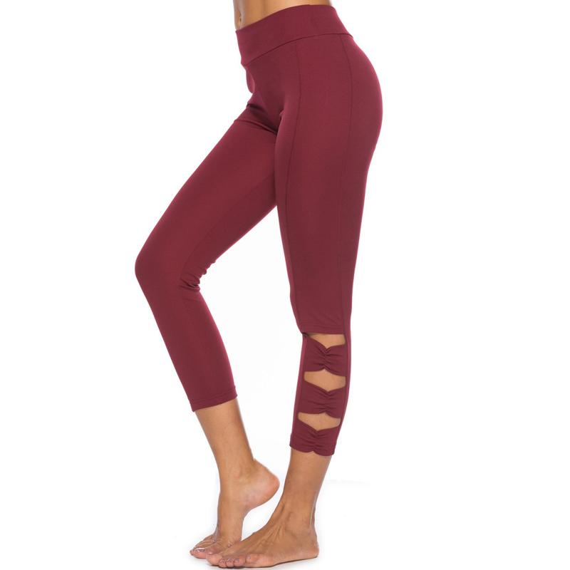 Cropped pants hollow tight leggings high waist fitness breathable yoga pants quick-drying super stretch sweatpants, Black
Cropped pants hollow tight leggings high waist fitness breathable yoga pants quick-drying super stretch sweatpants, Black