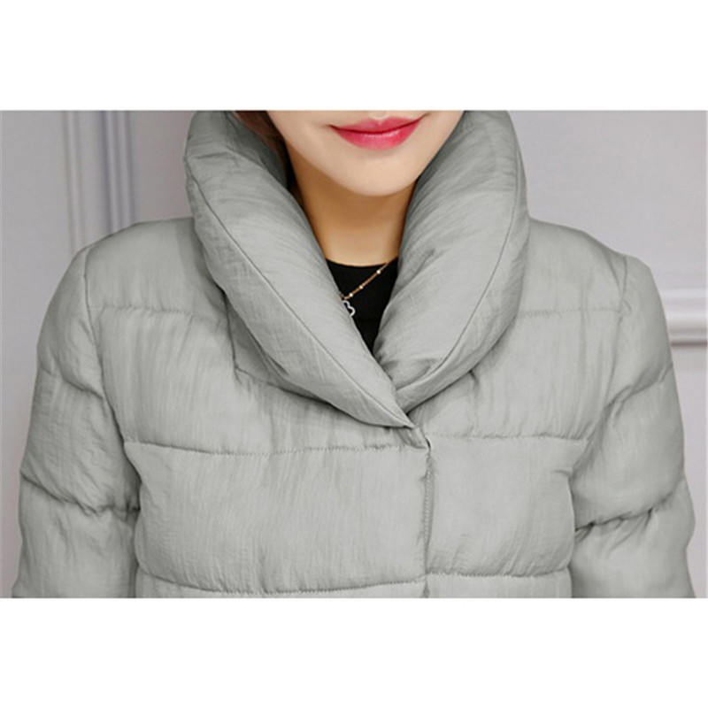 Fashion women parka coat Purple gray orange plus size tops jacket autumn winter new korean plus thick warmth clothing LR598 201019