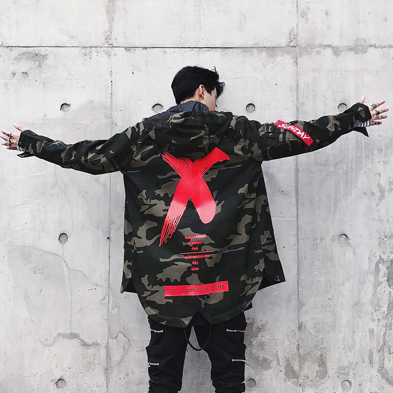 Men camouflage Jacket X Coat Jackets Hip Hop Camo Sunday Jackets Us Size S-XL 201116