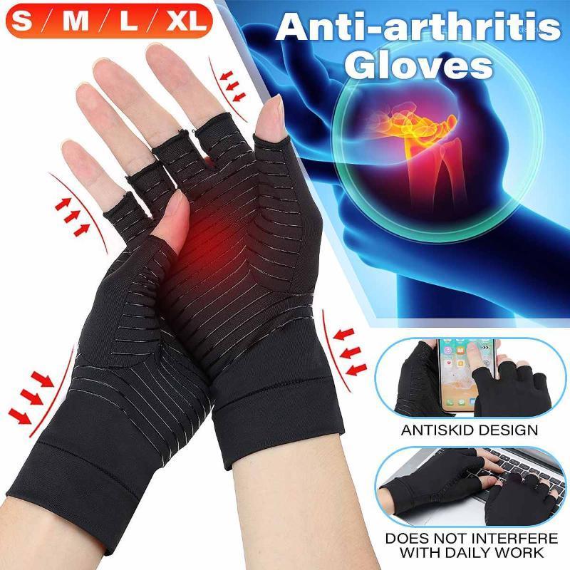 2pcs Compression Arthritis Gloves Women Men Joint Pain Relief Half Finger Brace Therapy Wrist Support Anti-slip Therapy Gloves1, As pic
2pcs Compression Arthritis Gloves Women Men Joint Pain Relief Half Finger Brace Therapy Wrist Support Anti-slip Therapy Gloves1, As pic