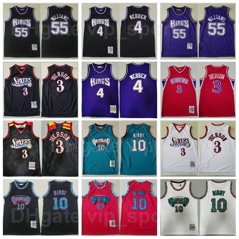 Men Vintage Mitchell and Ness Basketball Jason Williams Men nba's Jersey 55 Allen Iverson 3 Chris Webber 4 Michael Mike Bibby 10 Retro Red, Black
Men Vintage Mitchell and Ness Basketball Jason Williams Men nba's Jersey 55 Allen Iverson 3 Chris Webber 4 Michael Mike Bibby 10 Retro Red, Black