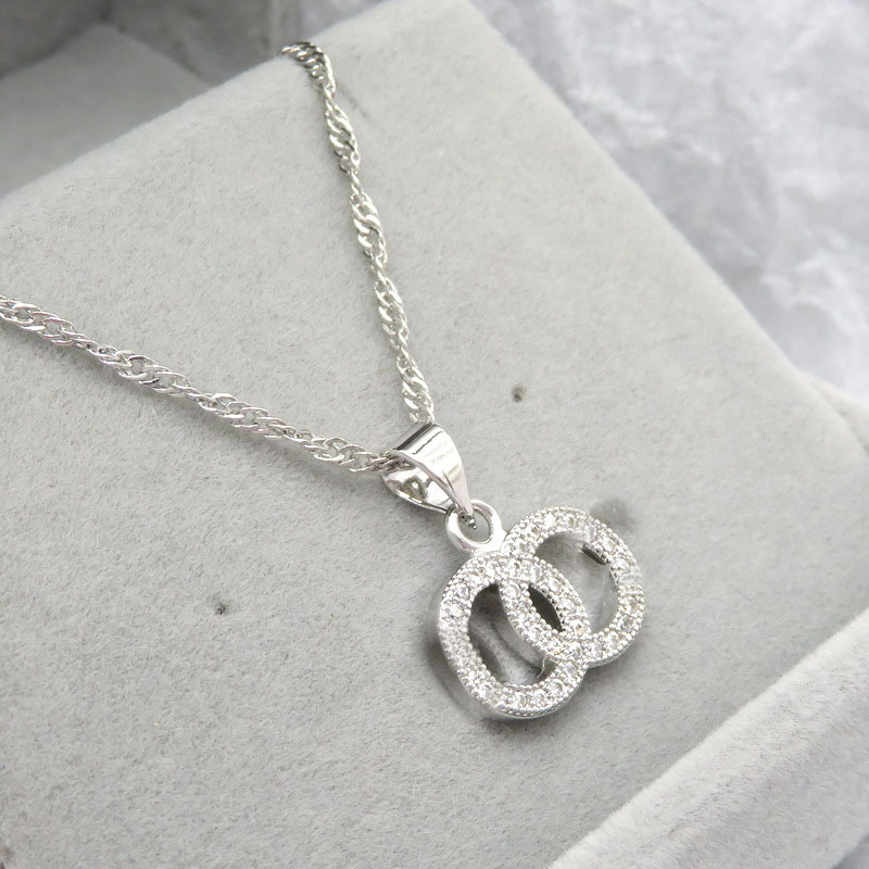 Top Designer Necklace Luxury Letter Pendant Clavicle Gold Necklace Women Crystal Diamond Necklaces Lady Jewelry Best Quality, Silver 
Top Designer Necklace Luxury Letter Pendant Clavicle Gold Necklace Women Crystal Diamond Necklaces Lady Jewelry Best Quality, Silver