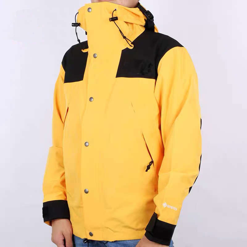 Autumn men's street style outdoor sports stitching collar-colored blazer with hood windproof waterproof moutain jacket in eight colors M-XXL
