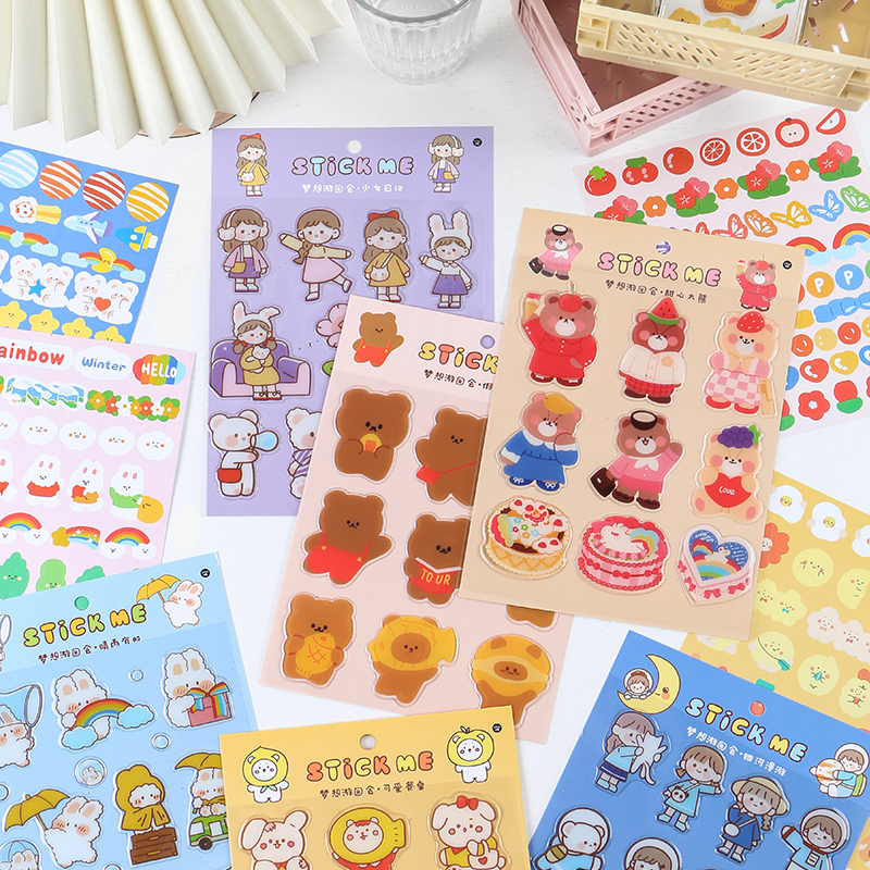 6 Design Cute Patterns Cartoon Stickers DIY Diary Bullet Journal Decoration Planner Custom Scrapbooking Album aesthetic Label
6 Design Cute Patterns Cartoon Stickers DIY Diary Bullet Journal Decoration Planner Custom Scrapbooking Album aesthetic Label
