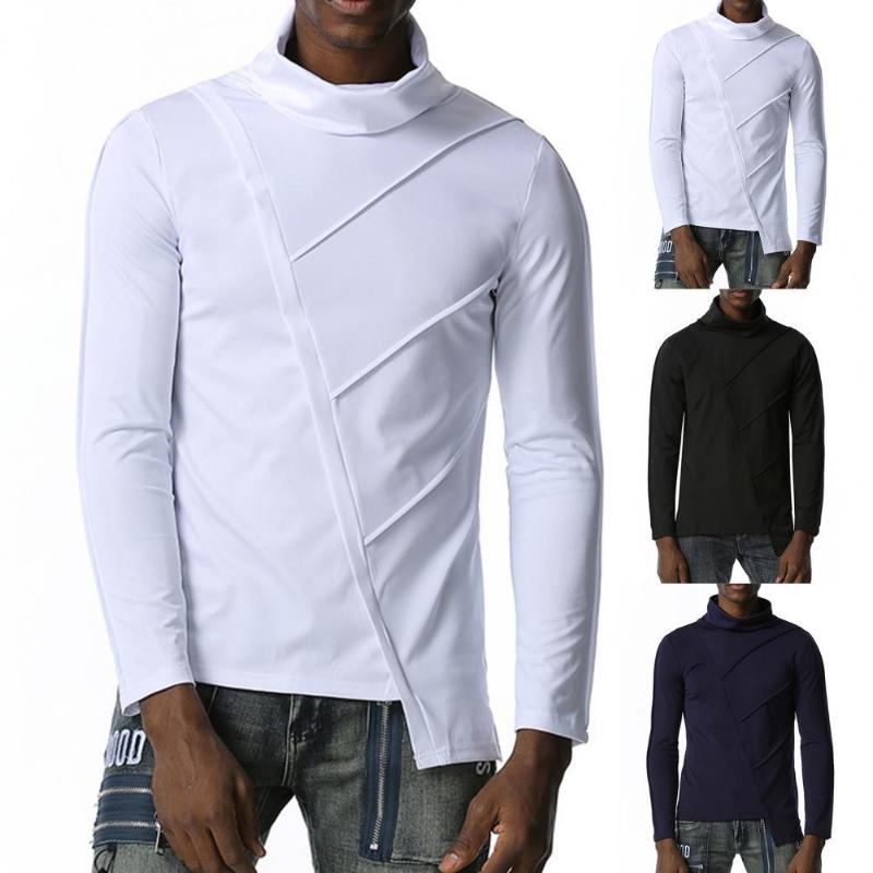 Men's T-Shirts Long Sleeve Stretchy Men T-shirt Autumn Winter Asymmetrical Hem Solid Color Top Casual Blouse Clothing Inner Wear, White;black
Men's T-Shirts Long Sleeve Stretchy Men T-shirt Autumn Winter Asymmetrical Hem Solid Color Top Casual Blouse Clothing Inner Wear, White;black