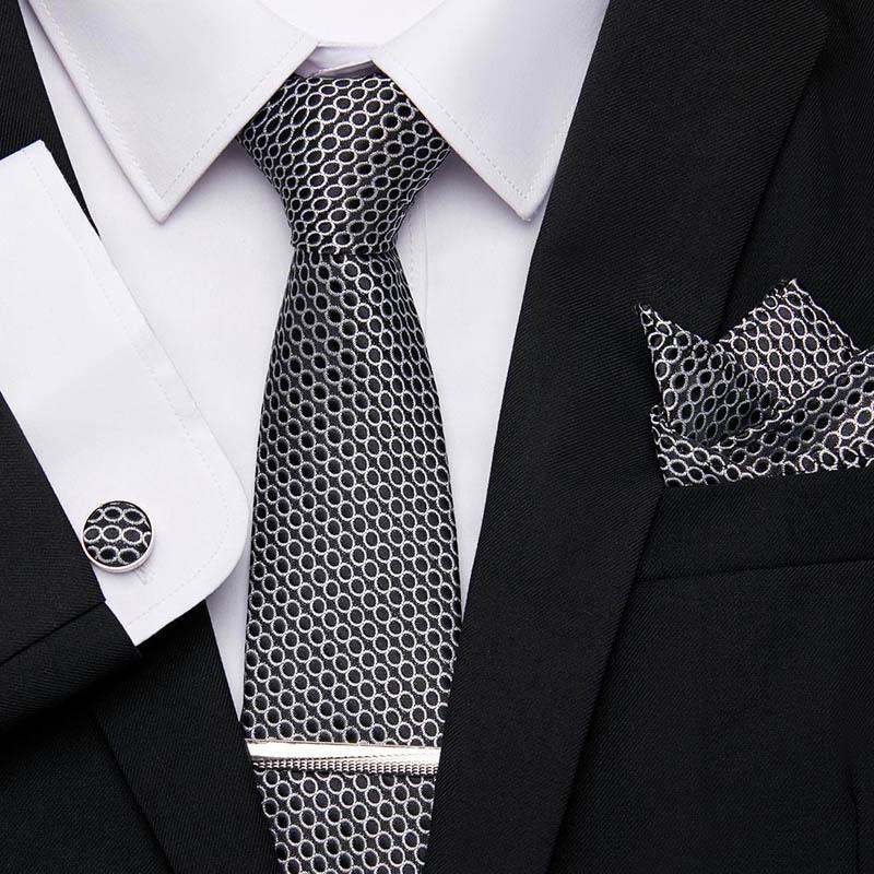 Bow Ties Designer Men's Necktie Stripe Lattice 7.5cm 100%Silk Handkerchief Tie Clip Cuffink Set Classic Formal Dress Accessories
Bow Ties Designer Men's Necktie Stripe Lattice 7.5cm 100%Silk Handkerchief Tie Clip Cuffink Set Classic Formal Dress Accessories
