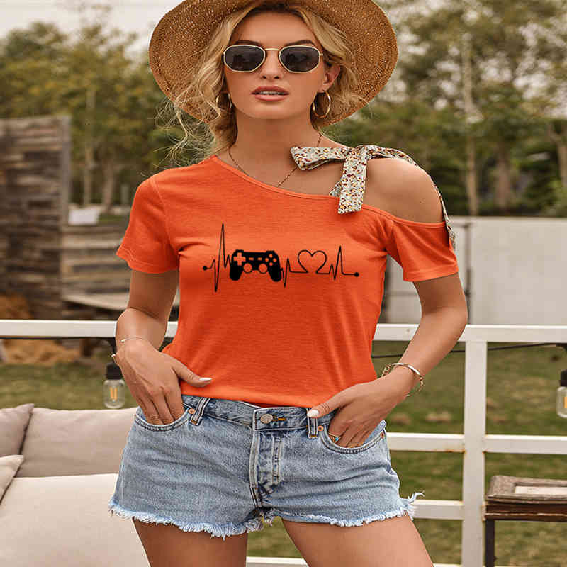 Summer Casual Shirt Short-sleeved Female Harajuku Womens White T-shirt Fashion Creative Musical Note Printed
Summer Casual Shirt Short-sleeved Female Harajuku Womens White T-shirt Fashion Creative Musical Note Printed