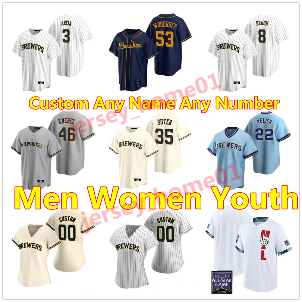 Custom 2021 Milwaukee Men Women youth Baseball Jerseys 27 ADAMES 46 COREY KNEBEL 3 ORLANDO ARCIA 12 Justin Smoak Lorenzo Robin eric yardley, Blue;black
Custom 2021 Milwaukee Men Women youth Baseball Jerseys 27 ADAMES 46 COREY KNEBEL 3 ORLANDO ARCIA 12 Justin Smoak Lorenzo Robin eric yardley, Blue;black
