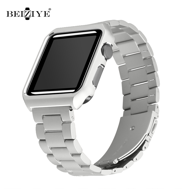 Stainless Steel Strap+Case For apple watch 6 SE 5 4 band 40mm 44mm Metal bracelet Bumper frame Cover for iwatch band 38mm 42mm 220214
Stainless Steel Strap+Case For apple watch 6 SE 5 4 band 40mm 44mm Metal bracelet Bumper frame Cover for iwatch band 38mm 42mm 220214