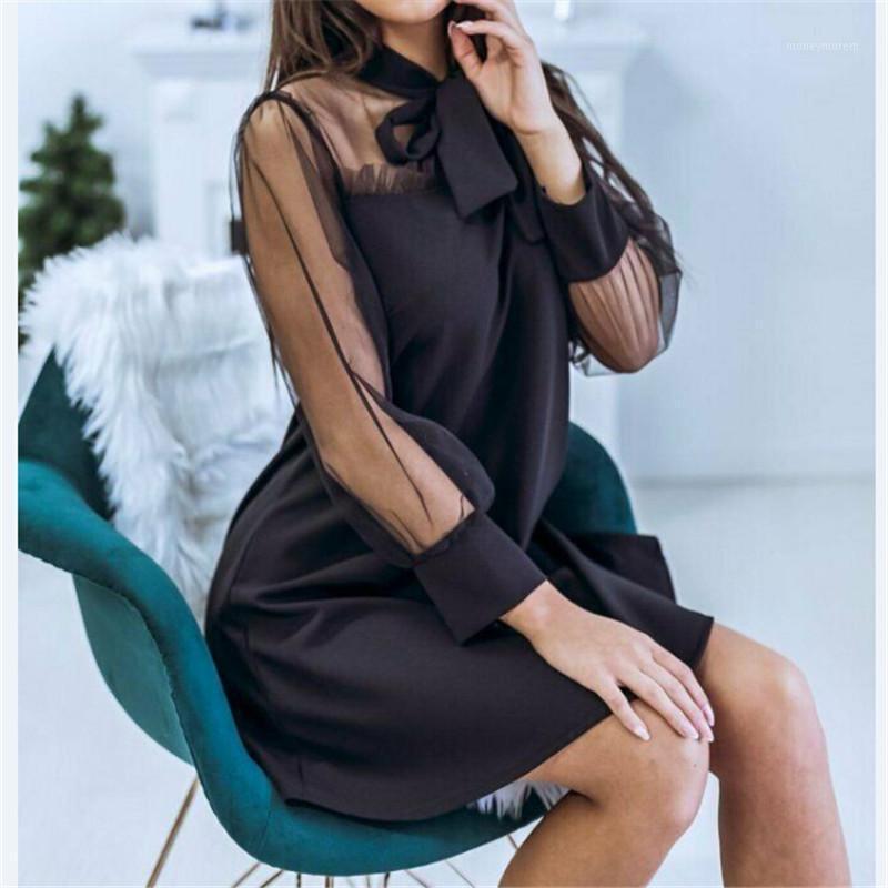 Hot Vintage Women Dress 2020 New Fashion A -line Mesh Sheer Long Sleeves Dress Evening Party Office Dame Outwear1, Black
Hot Vintage Women Dress 2020 New Fashion A -line Mesh Sheer Long Sleeves Dress Evening Party Office Dame Outwear1, Black