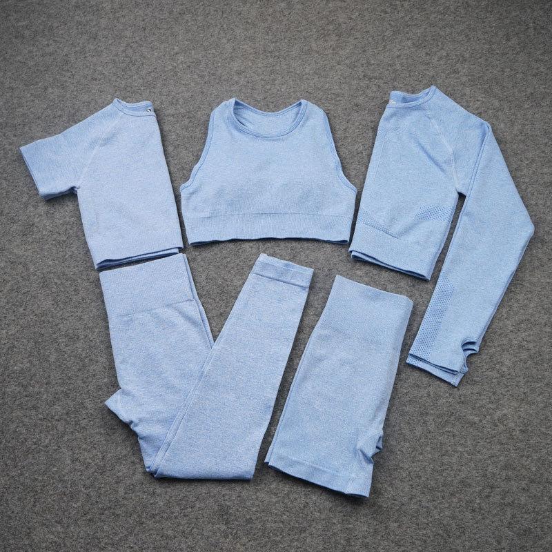 2/3/4/5 Piece Seamless Set for Yoga Women Gym Clothes Long Sleeve Fitness Workout Suit Sportswear Women Gym Sport Outfit Running, 2 piece set 3
2/3/4/5 Piece Seamless Set for Yoga Women Gym Clothes Long Sleeve Fitness Workout Suit Sportswear Women Gym Sport Outfit Running, 2 piece set 3