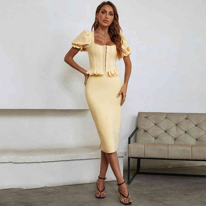 Casual Dresses Spring dress, foreign style bandage high-end women' Ruffle Dress V85P, Yellow
Casual Dresses Spring dress, foreign style bandage high-end women' Ruffle Dress V85P, Yellow