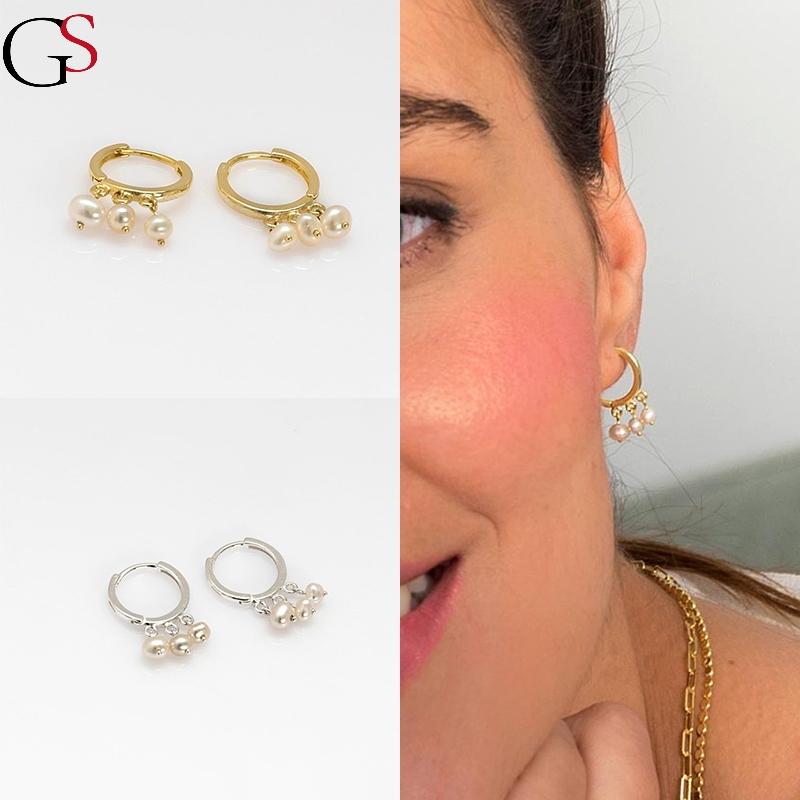 GS Pearl Earring For Women Hanging Hoop Earrings 925 Sterling Silver Elegant Pendientes Boucle Oreille Femme Fine Jewelry Gift
GS Pearl Earring For Women Hanging Hoop Earrings 925 Sterling Silver Elegant Pendientes Boucle Oreille Femme Fine Jewelry Gift