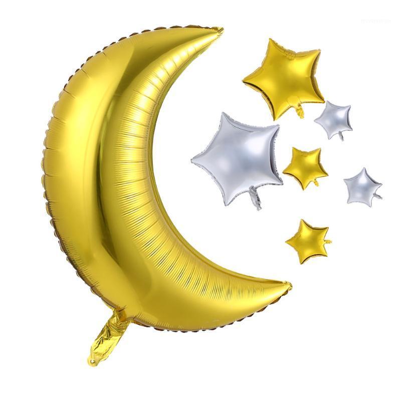 7pcs/lot 36"Silver Gold Foil Moon Star Balloon Children Birthday Party Decoration Gift Classic Toy Baby Kids Air Globos Ball1
7pcs/lot 36"Silver Gold Foil Moon Star Balloon Children Birthday Party Decoration Gift Classic Toy Baby Kids Air Globos Ball1