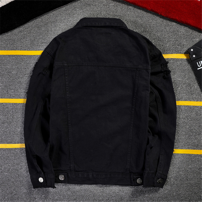 5XL 4XL Pink Ripped Denim Jackets Men/Women Hip Hop Holes Casual Fashion Distressed Streetwear Solid Male Jeans Jacket 201127