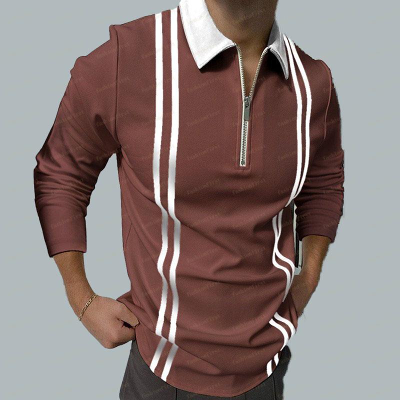 Polo for Men Designer Polos Long Sleeve T-shirt Fashion Style printed Zipper Polyester collar lattice Men Tees Clothes blura pattern blouse top, P9
Polo for Men Designer Polos Long Sleeve T-shirt Fashion Style printed Zipper Polyester collar lattice Men Tees Clothes blura pattern blouse top, P9