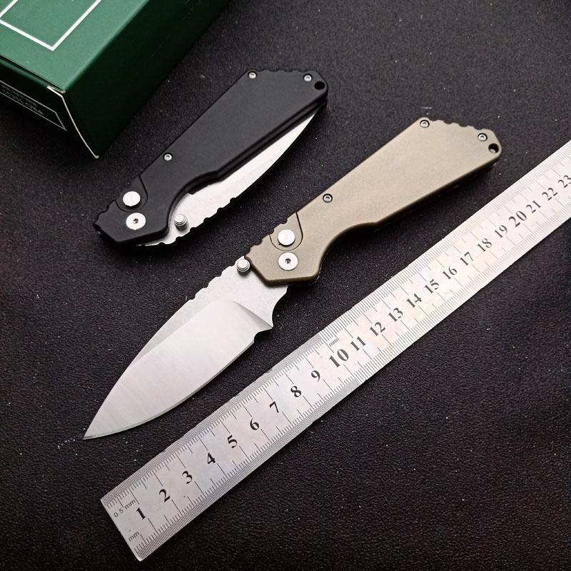 New Arrival AUTO Tactical Knife D2 Stone Wash Drop Point Blade CNC 6061-T6 Handle Outdoor EDC Pocket Knives With Retail Box
New Arrival AUTO Tactical Knife D2 Stone Wash Drop Point Blade CNC 6061-T6 Handle Outdoor EDC Pocket Knives With Retail Box