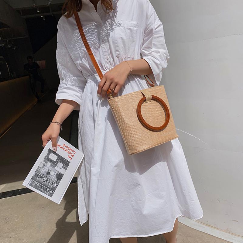 New Trend Shoulder Bags Women students Beach Straw Bucket Bag Burlap Square Bag Messenger Bags ring Pouch Large Capacity Pockets, Beige
New Trend Shoulder Bags Women students Beach Straw Bucket Bag Burlap Square Bag Messenger Bags ring Pouch Large Capacity Pockets, Beige