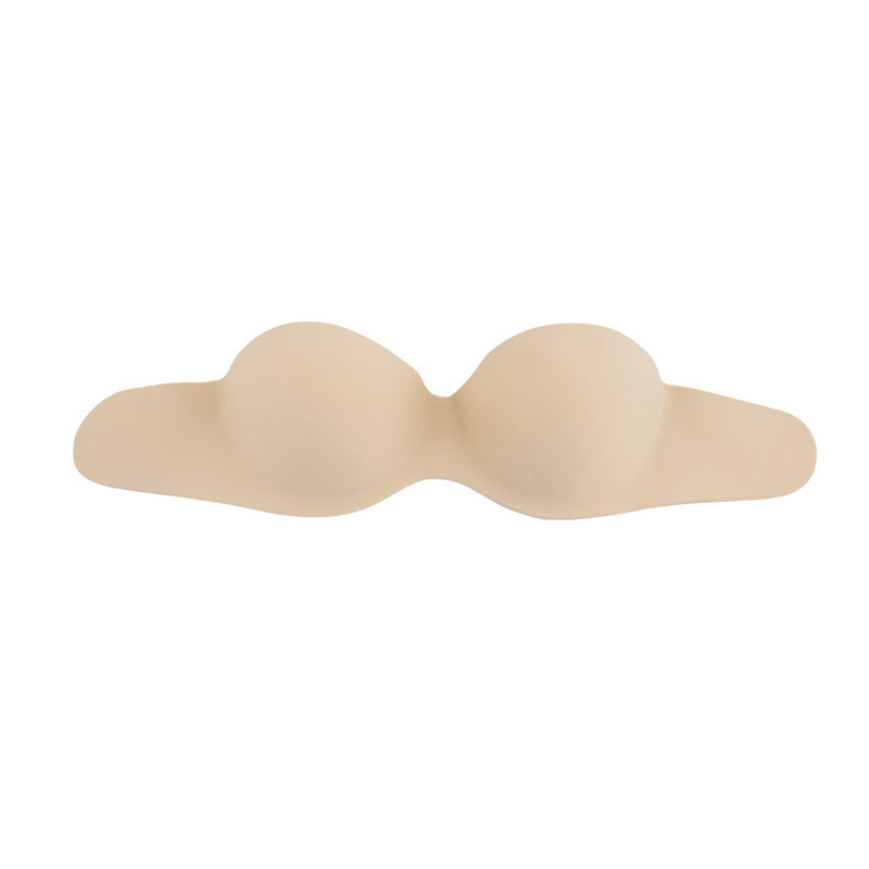 Womens Solid Color Self Adhesive Invisible Strapless Bra push up silicone Backless stick On Gel Busty Boob Intimates Accessories 201202