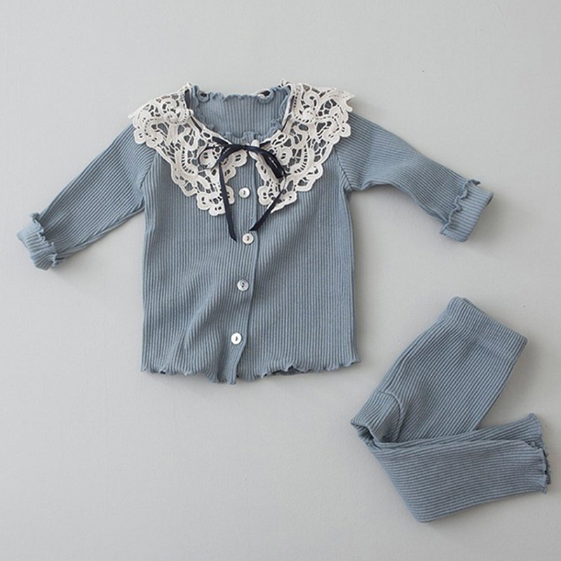 2020 New Baby Girls Clothing Set Baby Girls Clothes Toddler Boys Clothes Knitting Coat Sweater+Pants Baby Kids Clothes SetX1019