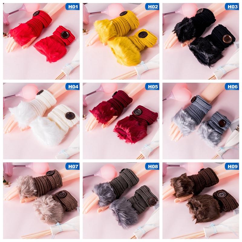 Five Fingers Gloves Winter Autumn Button Knitted For Women Girl Warm Faux Fur Wrist Fingerless Mittens Stuggy Glove
Five Fingers Gloves Winter Autumn Button Knitted For Women Girl Warm Faux Fur Wrist Fingerless Mittens Stuggy Glove