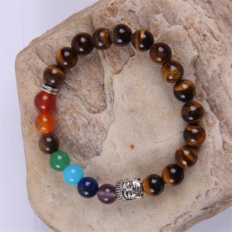 New Tiger-eye Stone Bracelet Buddha head Pendants Charm Barcelet For Lovers' gift Perimeter 19CM
New Tiger-eye Stone Bracelet Buddha head Pendants Charm Barcelet For Lovers' gift Perimeter 19CM