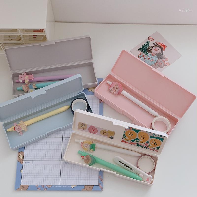 Frosted Pencil Case Translucent Plastic Large Capacity Macaron Color Pen Box Office School Kids Stationery Matte Storage Holder1
Frosted Pencil Case Translucent Plastic Large Capacity Macaron Color Pen Box Office School Kids Stationery Matte Storage Holder1