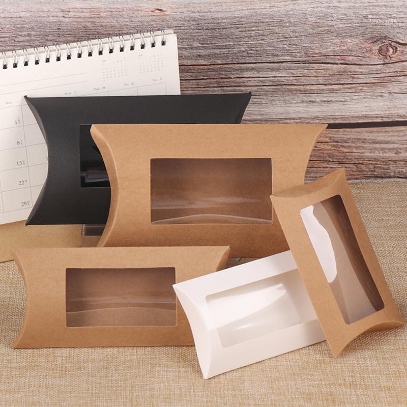 10Pcs/Set Blank Paper Gift Box Mutlisize Pillow Box With Clear PVC Window Kraft Brown White Black Paper Window For Gifts1
10Pcs/Set Blank Paper Gift Box Mutlisize Pillow Box With Clear PVC Window Kraft Brown White Black Paper Window For Gifts1