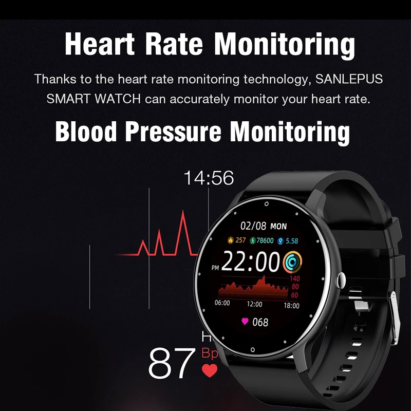 Bluetooth Smart Watch Men Woman Wristband Heart Rate Blood Pressure Wristwatch Sport Fitness Watch IP67 Waterproof Smartwatch For