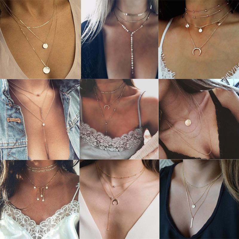 Multilayer Heart Star Round Coin Bar Choker Necklace Pendant for Women Gold Chain love Necklace Bohemian Jewelry
Multilayer Heart Star Round Coin Bar Choker Necklace Pendant for Women Gold Chain love Necklace Bohemian Jewelry